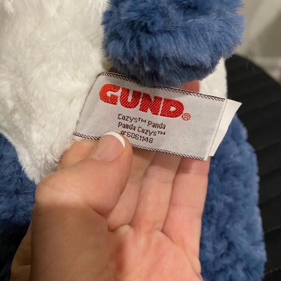 Gund blue and white panda bear - Picture 5 of 11